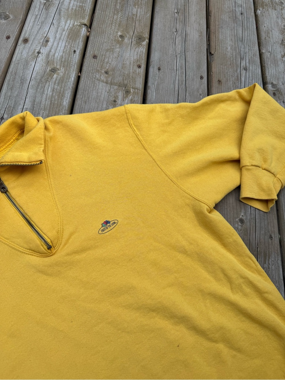 Vintage 90’ fruit of the loom 1/4 zip Large